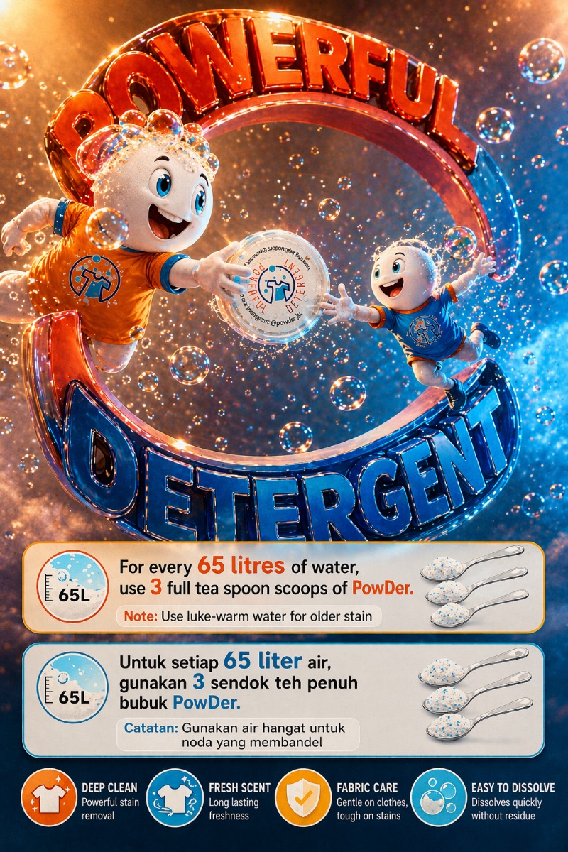 PowDer (Powerful Detergent Bubuk) 1kg
