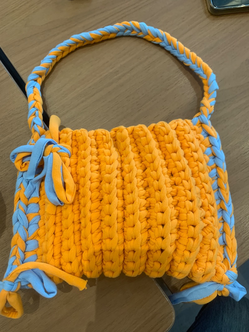 Tas Rajut bahan kaus